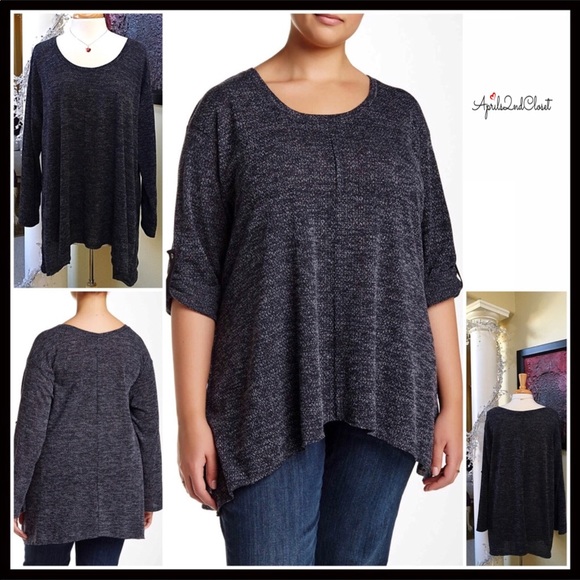 EVERLEIGH KNIT SWING TUNIC PULLOVER TOP - Picture 2 of 8